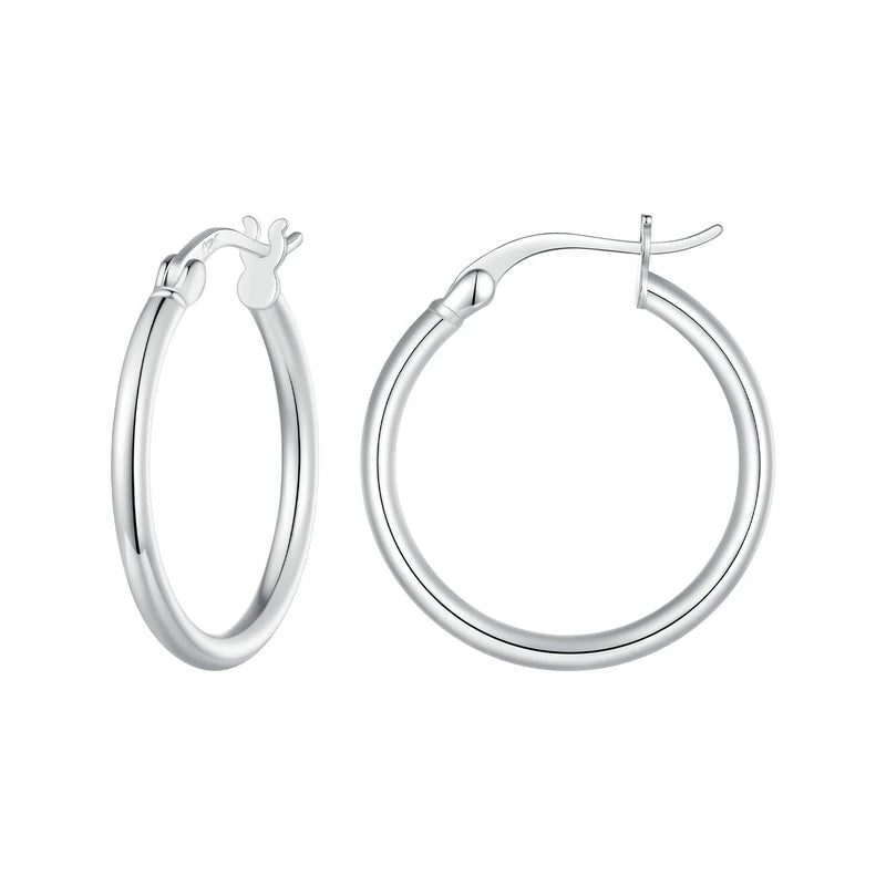 Manon – Boucles d’Oreilles Tube Argent 925