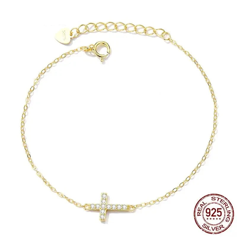Lina – Bracelet croisé réglable en argent