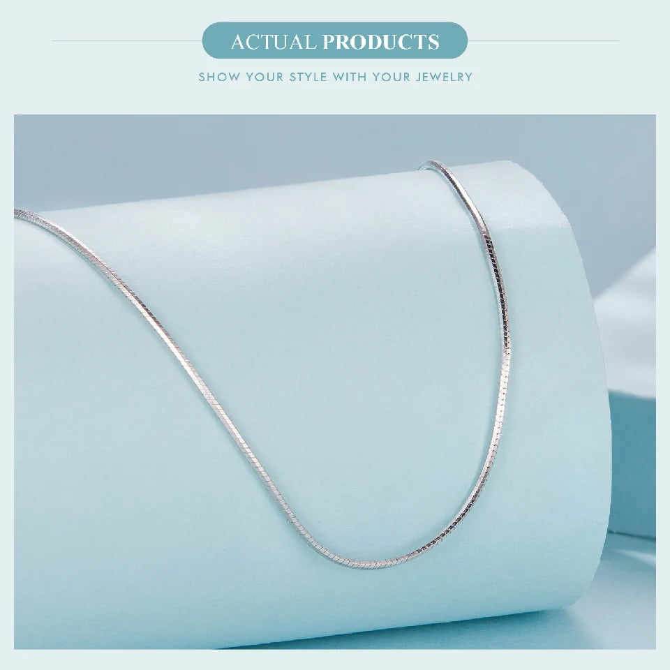 Noémie – Collier Chaîne Serpent Argent 925