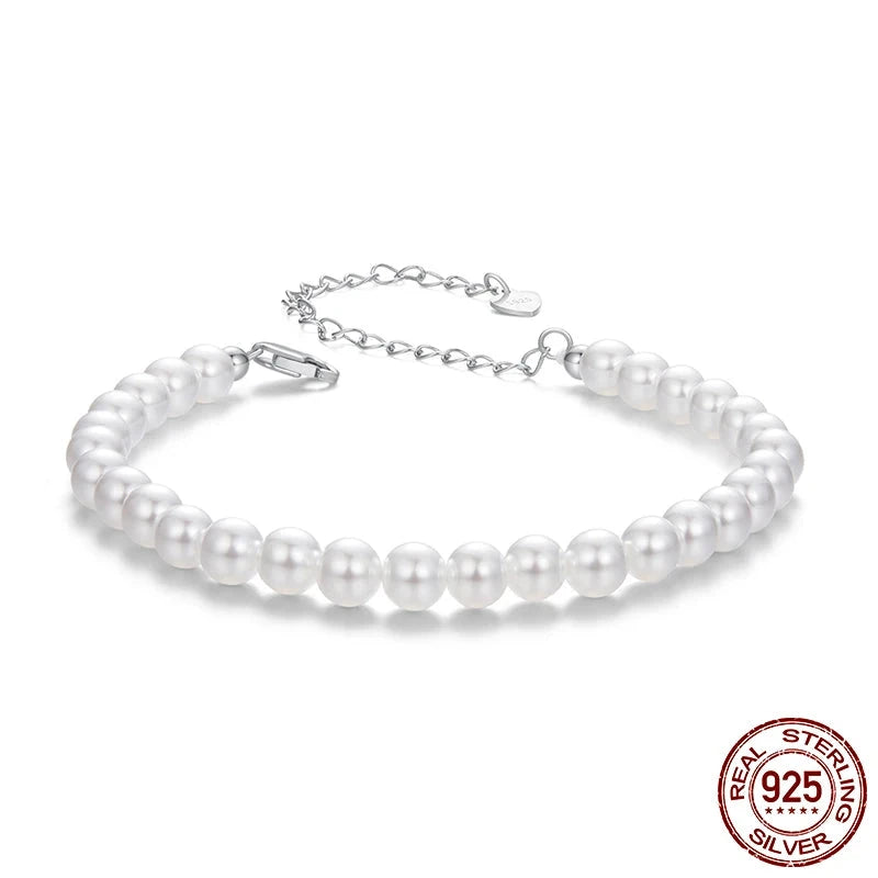 Clara – Bracelet Perles Argent 925 Fermoir Ajustable