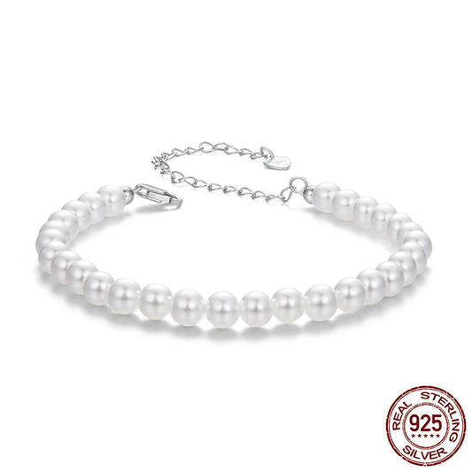 Clara – Bracelet Perles Argent 925 Fermoir Ajustable