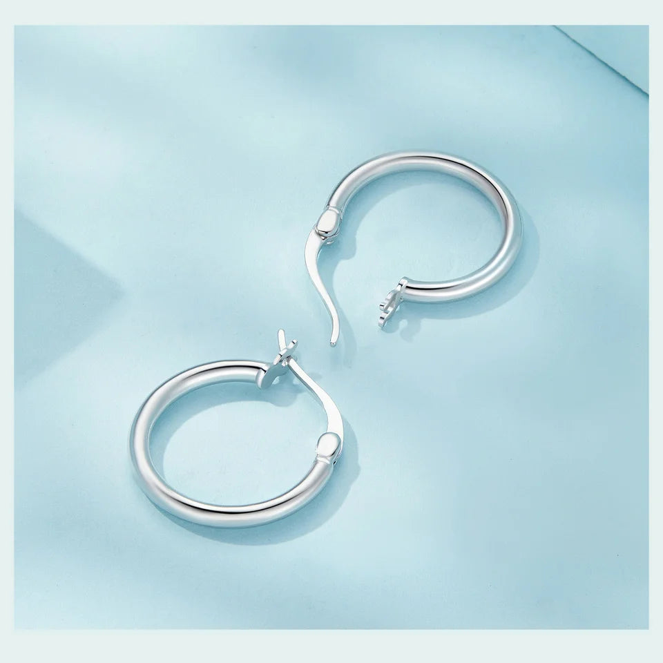 Manon – Boucles d’Oreilles Tube Argent 925