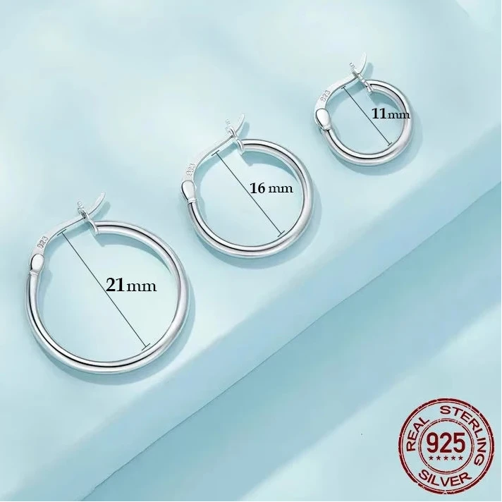 Manon – Boucles d’Oreilles Tube Argent 925