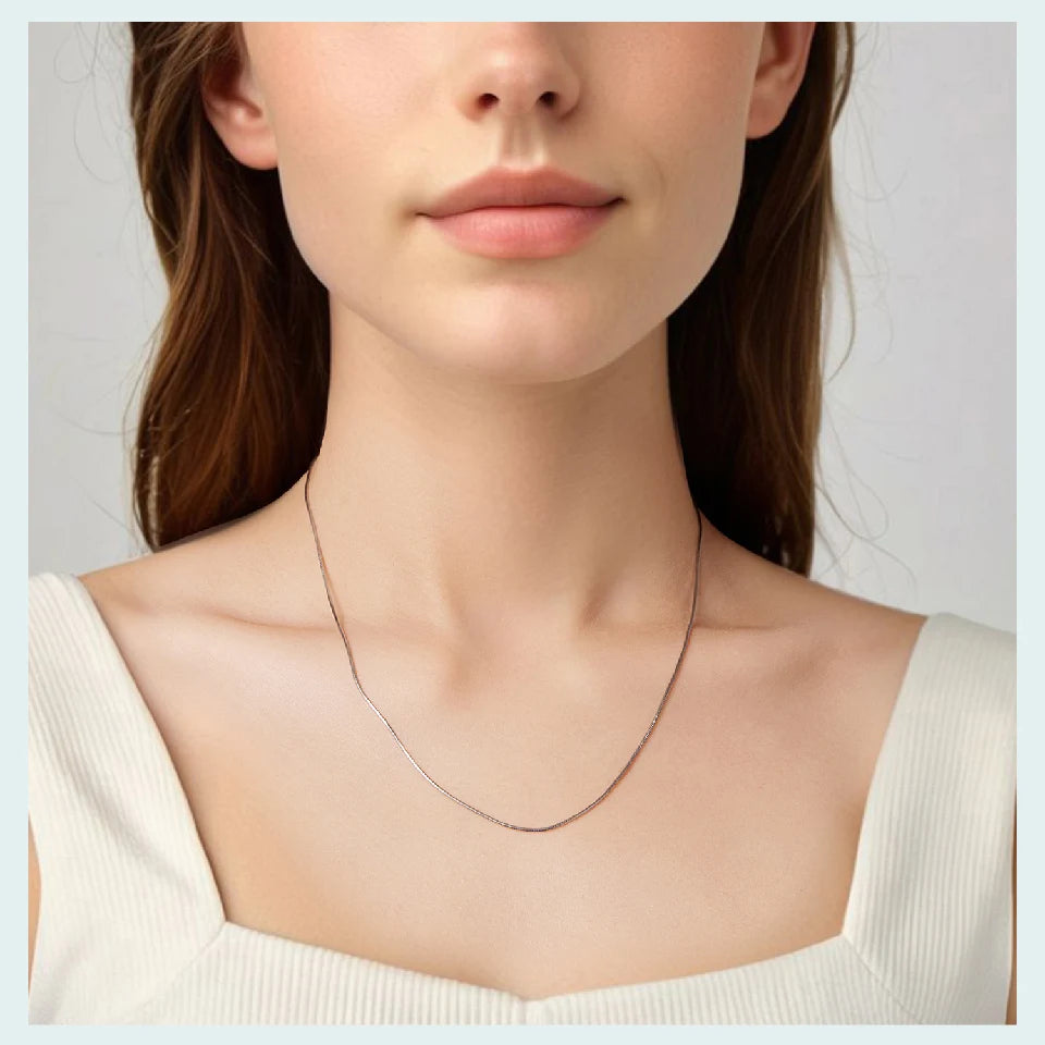 Noémie – Collier Chaîne Serpent Argent 925