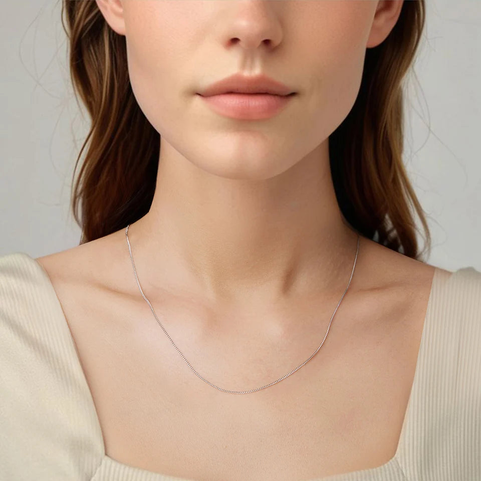 Victoire – Collier Chaîne Latérale Argent 925