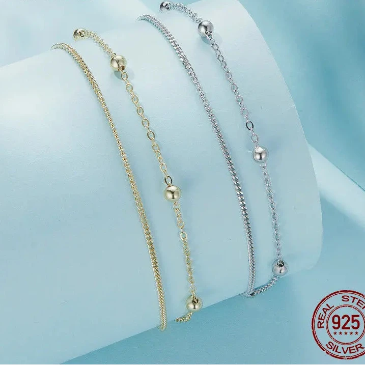 Sophia – Bracelet Double Chaîne Argent 925