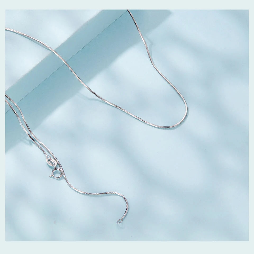 Noémie – Collier Chaîne Serpent Argent 925