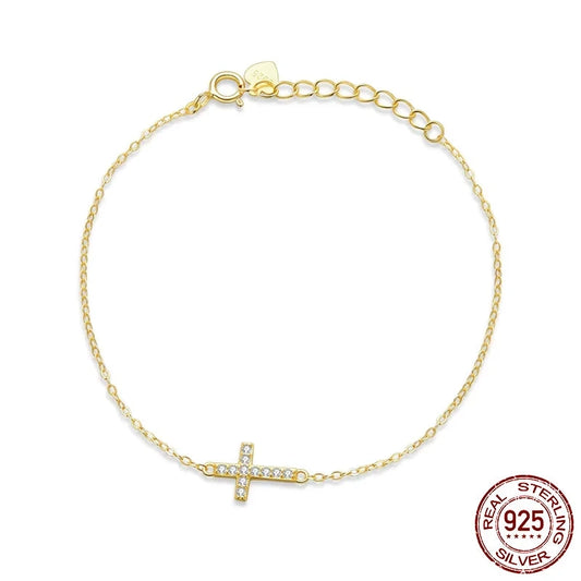 Lina – Bracelet croisé réglable en argent