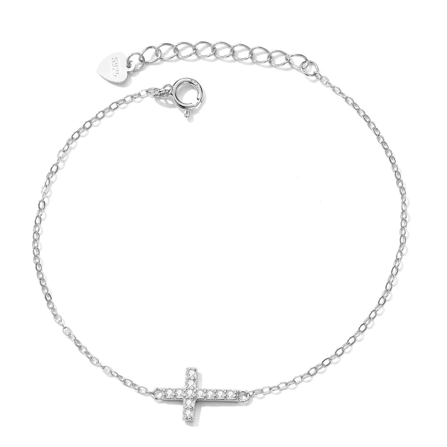 Lina – Bracelet croisé réglable en argent