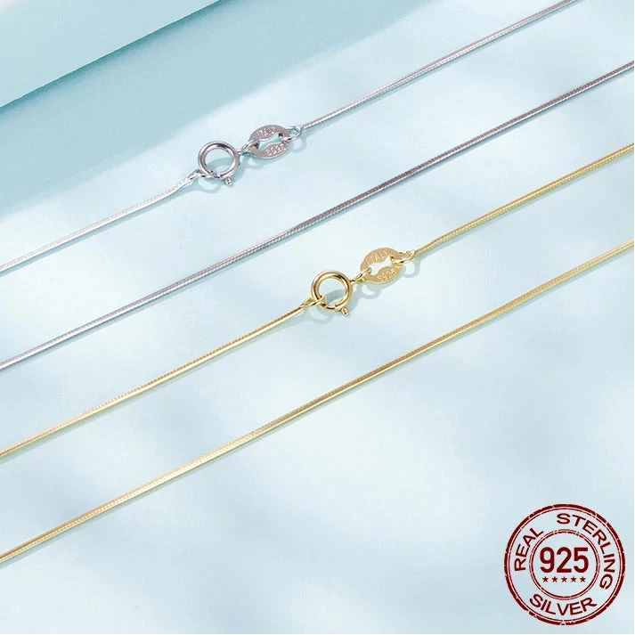 Noémie – Collier Chaîne Serpent Argent 925