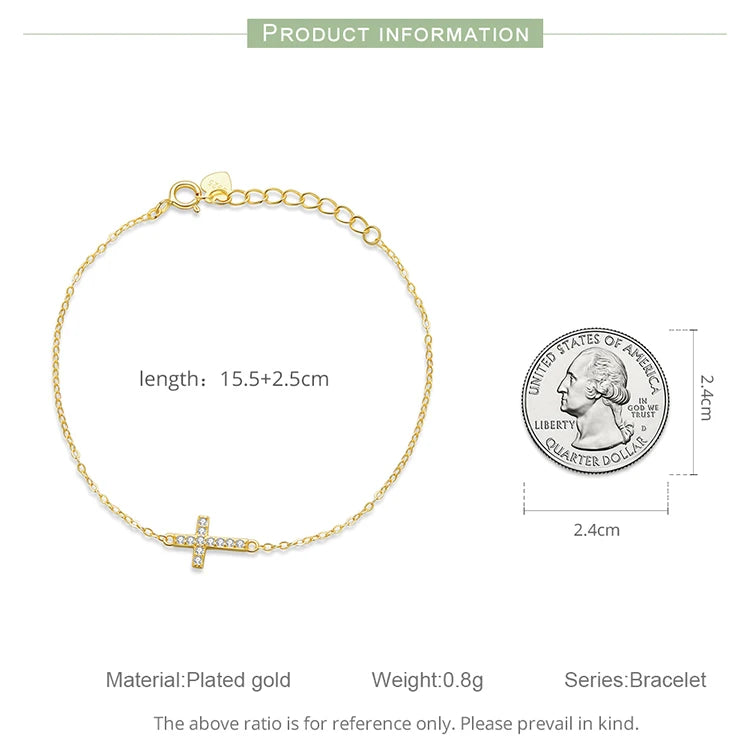 Lina – Bracelet croisé réglable en argent