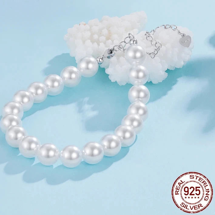 Clara – Bracelet Perles Argent 925 Fermoir Ajustable
